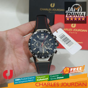 JAM TANGAN CHARLES JOURDAN ORIGINAL JAM CHARLES JOURDAN CJ1102-1732C Men LA - Kulit - Hitam - JAMDUNIA / JAM DUNIA JD18 # JAM TANGAN PRIA JAM PRIA JAM TANGAN ANTI AIR $ CHARLES JOURDAN PRIA ORIGINAL CJ1102 1732CC CJ 1102 1732C CHARLES JORDAN S003