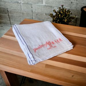 12 PCS GOOD MORNING / HANDUK LEHER WARNA PUTIH GOOD MORNING