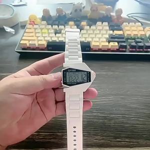 นาฬิกานาฬิการูปเครื่องบินเท่เท่ใช้ได้ทั้งชายและหญิงนาฬิกาคู่รักสไตล์เกาหลี Jam Tangan Elektronik เรืองแสงสำหรับวัยรุ่น