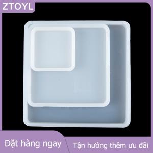 ZTOYL GUCHEN Vuông Silicone đúc Epoxy khuôn mẫu cho Diy khay nhựa Coaster đồ trang sức khuôn mẫu