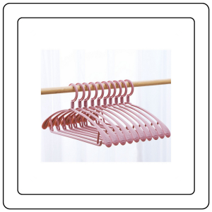 【JJ HOME】Wide Shoulder Seamless Drying Hangers / Plastic Anti-Slip Multifunctional Household Clothes Support