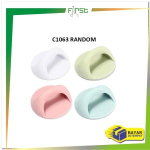 FH-C1063 Pegangan Pintu Tempel Lemari Baju Bulat Serbaguna Gagang Knop Laci Kabinet Jendela Kaca