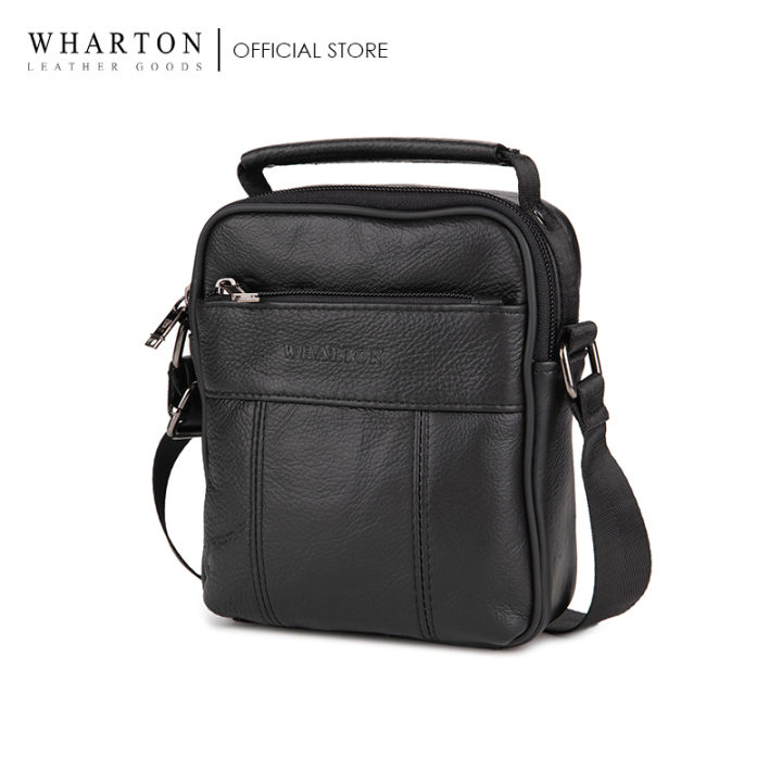 Wharton Slim Leather Sling Bag Lazada PH