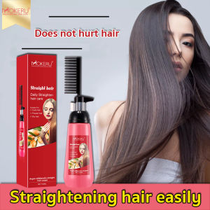 Macino♥hair straightening cream150ml/Pull-free and clip-free/Comb straight cream on iron permanent Does not hurt hair straightener treatment cream permanent solution hair Relaxer care straight hair cream comb with straighting hair fix collagen treatment