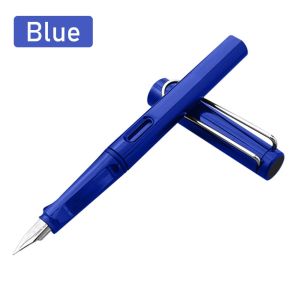 Fountain Pen Pena Tinta 0.38Mm Bahan Plastik Kualitas Tinggi Refill Tinta Hitam & Biru Ink Pen Berlatih Kaligrafi