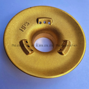 TUNGKU / CEROBONG KOMPOR HITACHI / VAGANZA / HOCK TYPE HP 3 STAINLESS STEEL + BURNER ORIGINAL SET