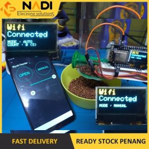 CUSTOMIZATION Arduino IoT Apps Blynk Project ESP8266 Portable Pet Animal Cat Fish Feeder Servo Projek RBT Tahun Akhir FYP