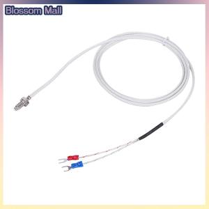 [Blossom] K Type Thermocouple Cable M6 1M 2M Screw Temperature Sensor Probe 0-800 C For REX-C100 Temperature Controller Thermostat