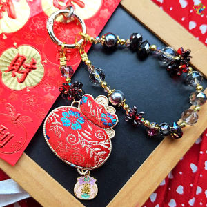 Fortune Bag Song Brocade Traditional Luxury Handphone Charm Wristlets (5 Types to Choose)