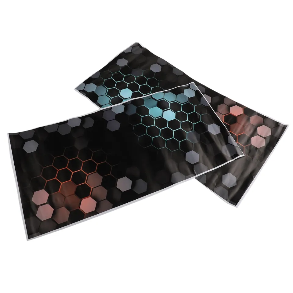 2x For Honeycomb Car B-Pillar Waterproof Decal Diy Car Door Post Sticker