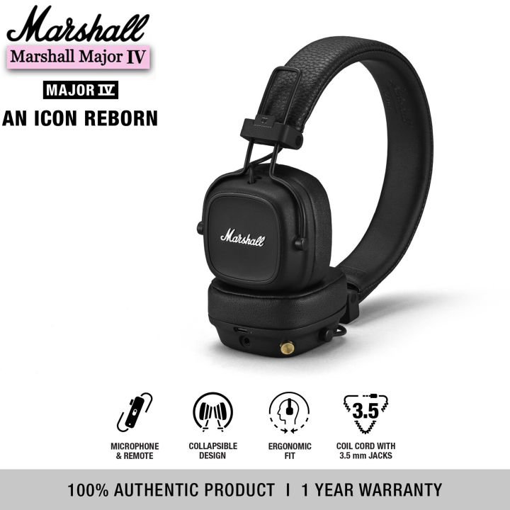 Auricular MARSHALL Major IV BluetoothBlack