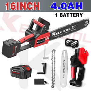 16 inch Cordless chainsaw battery Gergaji batteri elektrik pokok 电锯 Mesin potong kayu electric chain saw cut 50m