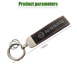 Suede Leather Keychain Car Key Rings for Nissan Keyring Accessories