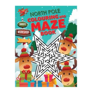 Christmas Colouring & Maze Activity Book For Kids