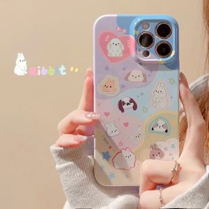 Vivo V30 V29 V27 5G Case Vivo V23 5G Case Vivo V30 V27 V25 Pro 5G Ins Cute Rabbit Cartoon Hard Case With Rabbit Holder