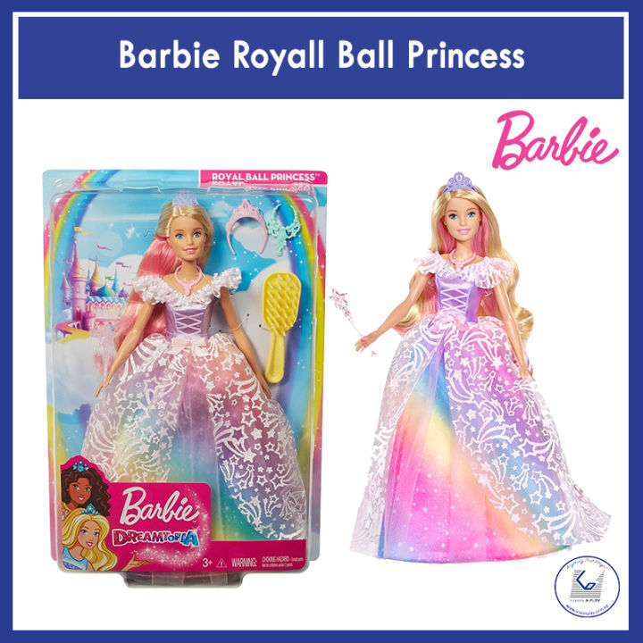 Barbie Dreamtopia Royal Ball Princess Doll with Accessories GFR45 Lazada Singapore