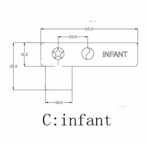 4 kích thước dùng một lần SpO2 cảm biến đầu dò với băng SpO2 ngón tay Cảm biến tương thích cho GE oxitip bệnh nhân màn hình