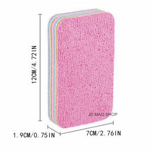 Microfiber Peelable Layer Cleaning Sponges Non-stick Oil Strong Absorbent Scrub Rags Tearable Thickened Wipe Cloth Multi-Use Dishcloths Peelable Layer Non-stick Oil Strong Dish Towels Tearable Wipe Cloth