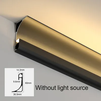 【Stylish】 LED Aluminum Profile Multifunctional Indoor Installation Top Corner Linear For Living Room Ceiling Decor Reflector Profile