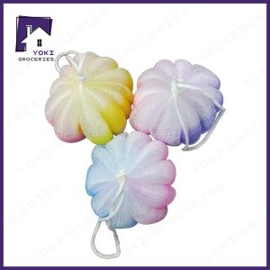 1Pcs Soft Body Wash Ball Bath Sponges Loofah Lather Mesh Pouf Shower Puff Bubble Washcloth
