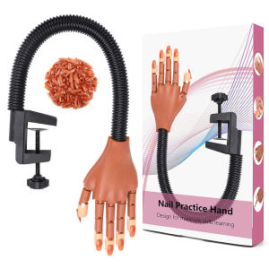 Thiết Bị Thực Hành Làm Móng Nghệ Thuật Với 100 Chiếc Móng Tay Giả Điều Chỉnh Được Linh Hoạt Bàn Tay Giả Làm Móng Tay Giả Nghệ Thuật