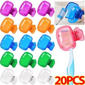 10/20Pcs Travel Toothbrush Head Covers Bulk / Toothbrush Protector Cap / Brush Pod Case Protector / Portable Plastic Clip for Household Travel