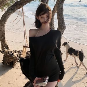 เสื้อคลุมชายหาด เสื้อคลุมหญิง เสื้อคลุมใส่ว่ายน้ำ เนื้อผ้าดี ยืดหยุ่น ใส่สบาย