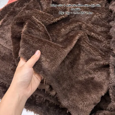 Vải lông cừu 1 mặt xuất dư mặt lông mịn mềm ấm may bộ nỉáo khoác may chăn…. Tiệm vải Mỹ Linh