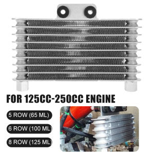 Runye Cars RAIDER 150 Oil Cooler 5& 6 & 8 Rows Motorcycle Engine Radiator For Dirt Bike ATV Universal Cooling