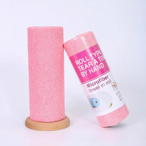 Kain Pembersih Mikrofiber 20 Sheets/Roll Microfiber Cleaning Cloth Tear Away Ultra Absorbent Towel