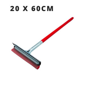 Glass Wiper With Wood Handle Red 20 X 60cm30 X 60Cm