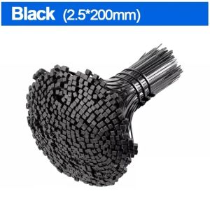 300/100pcs Nylon Cable Ties Self-locking Adjustable Cord Ties Straps Fastening Loop Fixing Ring Home Office Workshop Plastic Wire Ties