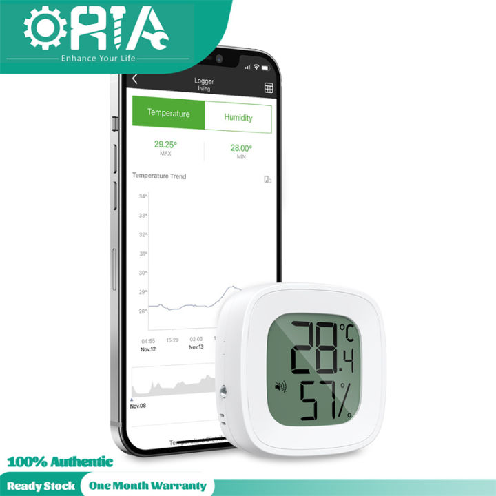 ORIA Máy Đo Độ Ẩm Nhiệt Kế Không Dây Mini, Cảm Biến Độ Ẩm Nhiệt Độ ...