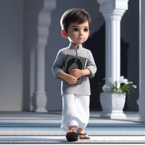 Kain Sarung Anak laki Junior Anak SDSMP 5-12th Warna Hitam&Putih Polos GWJ -Vegasus Store(COD)