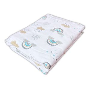 Bumble Bee 100% Natural Latex Baby Playpen Topper/ Mattress [Free Cotton Fitted Sheet]