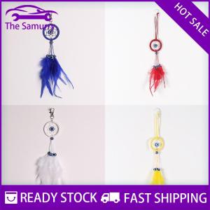 Samurry ✨Hot Sale✨ Giấc Mơ bắt tường treo mặt dây chuyền tay Dệt Lông trang trí nhà mắt ác giấc mơ bắt mặt dây chuyền Keychain treo trang trí