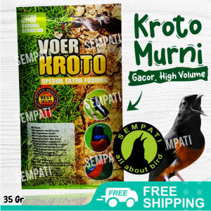 SEMPATI Voer Kroto Spesial Pakan Burung Gacor Berstamina Pur Kroto Halus Spesial Extra Bird Food Tepung Kelabang Makanan Burung Kacer Murai Anis Rajin Bunyi