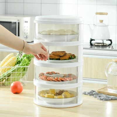 Lồng bàn giữ nhiệt 5 tầng bảo quản thực phẩm, chống bụi và côn trùng