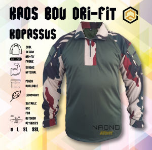 Kaos BDU Drifit Tactical Jersey Dryfit Kombinasi Loreng Termurah