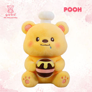 gấᴜ bông gấᴜ Pooh Đầu Bếp Ôm Mật Ong gấᴜ Pooh Vàng Ôm Hũ Mật quà tặng sinh nhật hottend mẫu mới K4T2