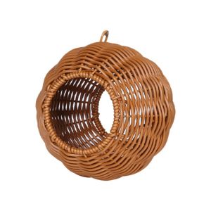 SYBILX Wear-resistant Woven Bird Nest Comfortable Breathable Bird Hammock for Cage Decorative Handwoven Bird Breeding House Bird Cage