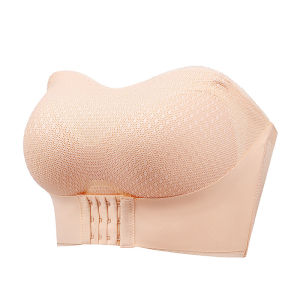 MIESHUT Push-up Bra Front Buckle Strapless Underwear Womens Large Size Invisible Bra Wireless Breathable Womens Underwear