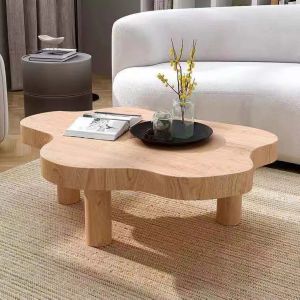 Nordic solid wood cloud tea table small family creative table designer home stay floating window(supplementary order needed)