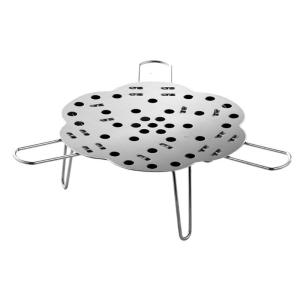 Space Saving Steamers Rack Durable 304 Stainless Steel Tray with Removable Legs for Functional Cooking