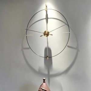 Sacesr Nordic Wall Clocks Luxury Circle Wall Clock Decoration Hollowed Artistic Coffee Shop Wall Clocks Hotel Dining Room Home Decor K6R8Z