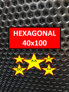 Plat Speaker - 40x100 cm - Hexagonal - Ram Speaker - Grill Speaker - Plat Lubang