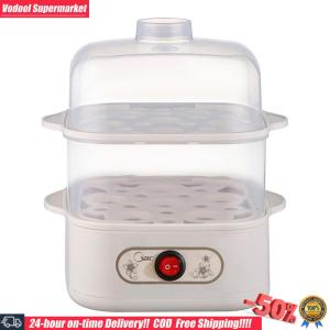 [Vodool] Two/Three-Layer Corn Milk Rapid Breakfast Cooking Appliances 6 Eggs Breakfast Cooking Egg Steamer Egg Cooker Breakfast Machine for Making Breakfast