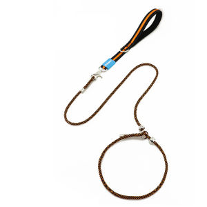 Dog Leash P Chain Leashes for Dog Walking Adjustable Dogs Leash Nylon P Chain Dogs Leashes Puppy Training 150cm Rope Pet Puppies