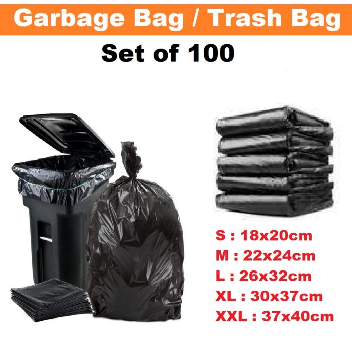 Garbage Bag Large- Set of 100 Pcs Lazada PH