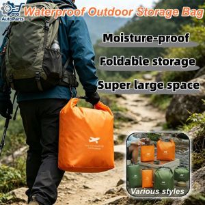 Waterproof Outdoor Storage Bag Large Capacity Foldable Portable Bag Camping Hiking & Sundries